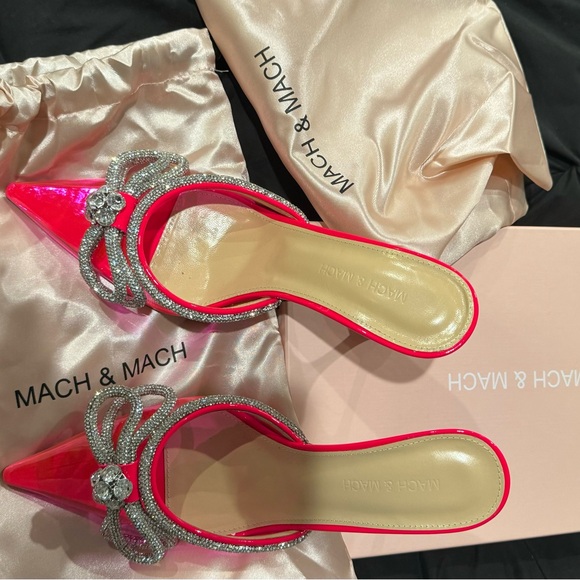 Mach & Mach pink pvc slides never worn size 40 - Picture 2 of 5